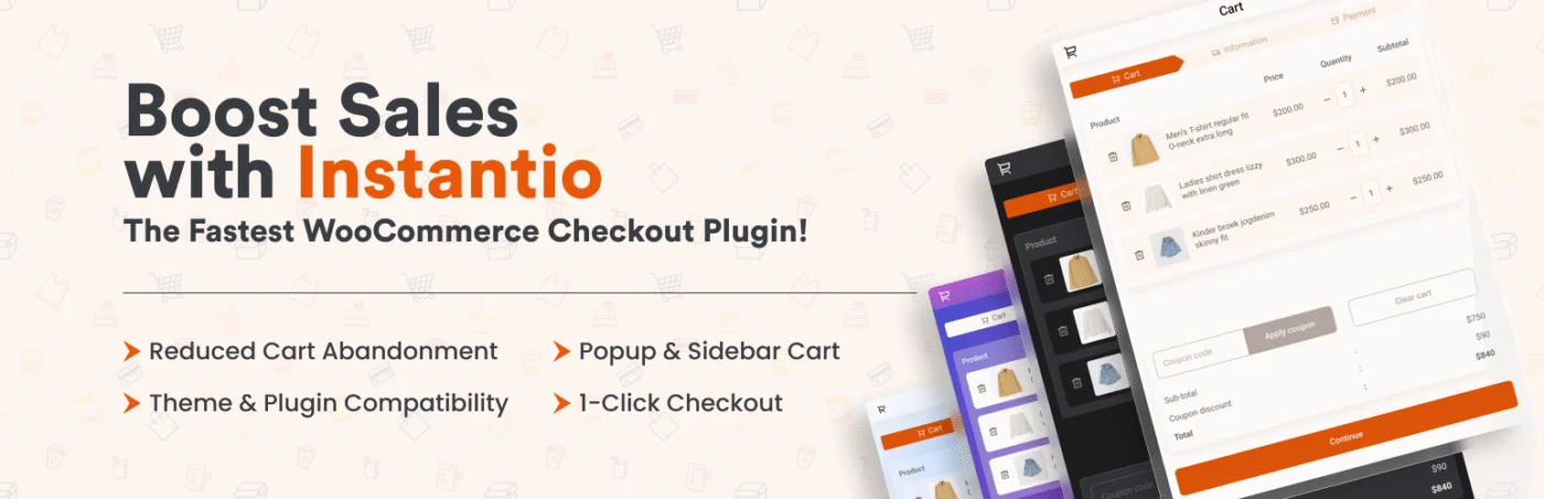 Instantio – The Fastest Way to Improve Your WooCommerce Checkout Experience